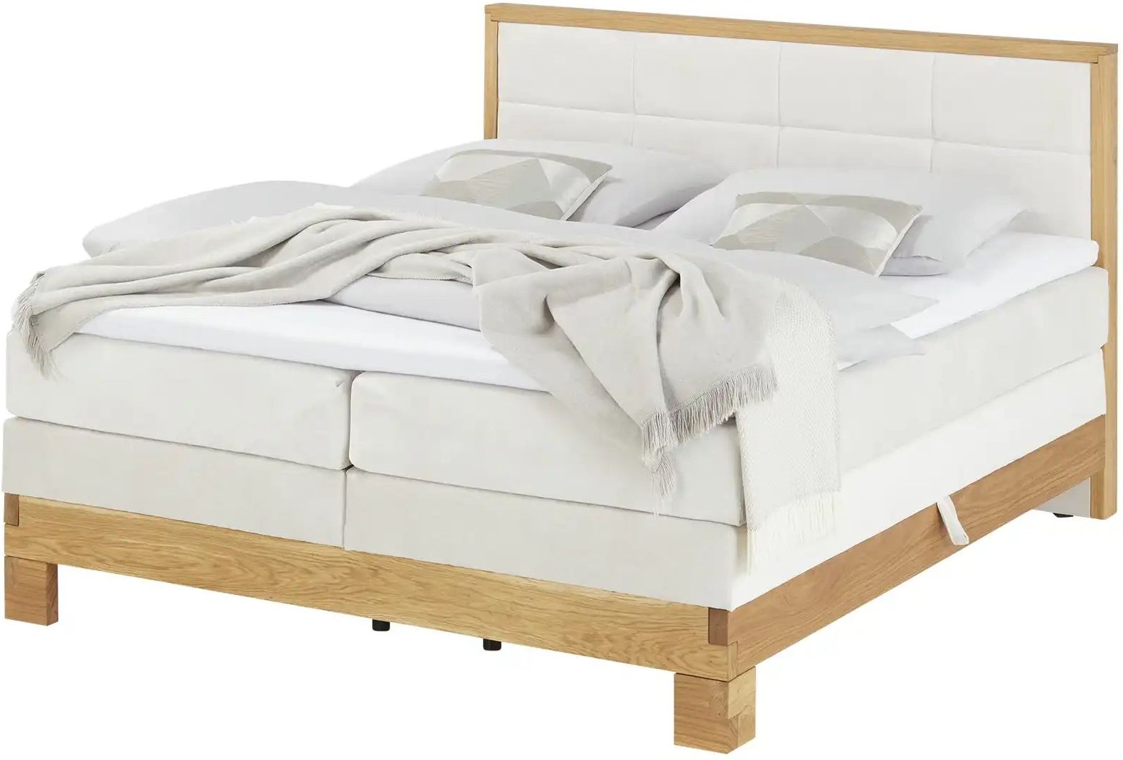 Gray & Jones Boxspringbett mit Bettkasten  Maestro ¦ beige ¦ Maße (cm): B: 183 H: 117 Betten > Boxspringbetten - Höffner