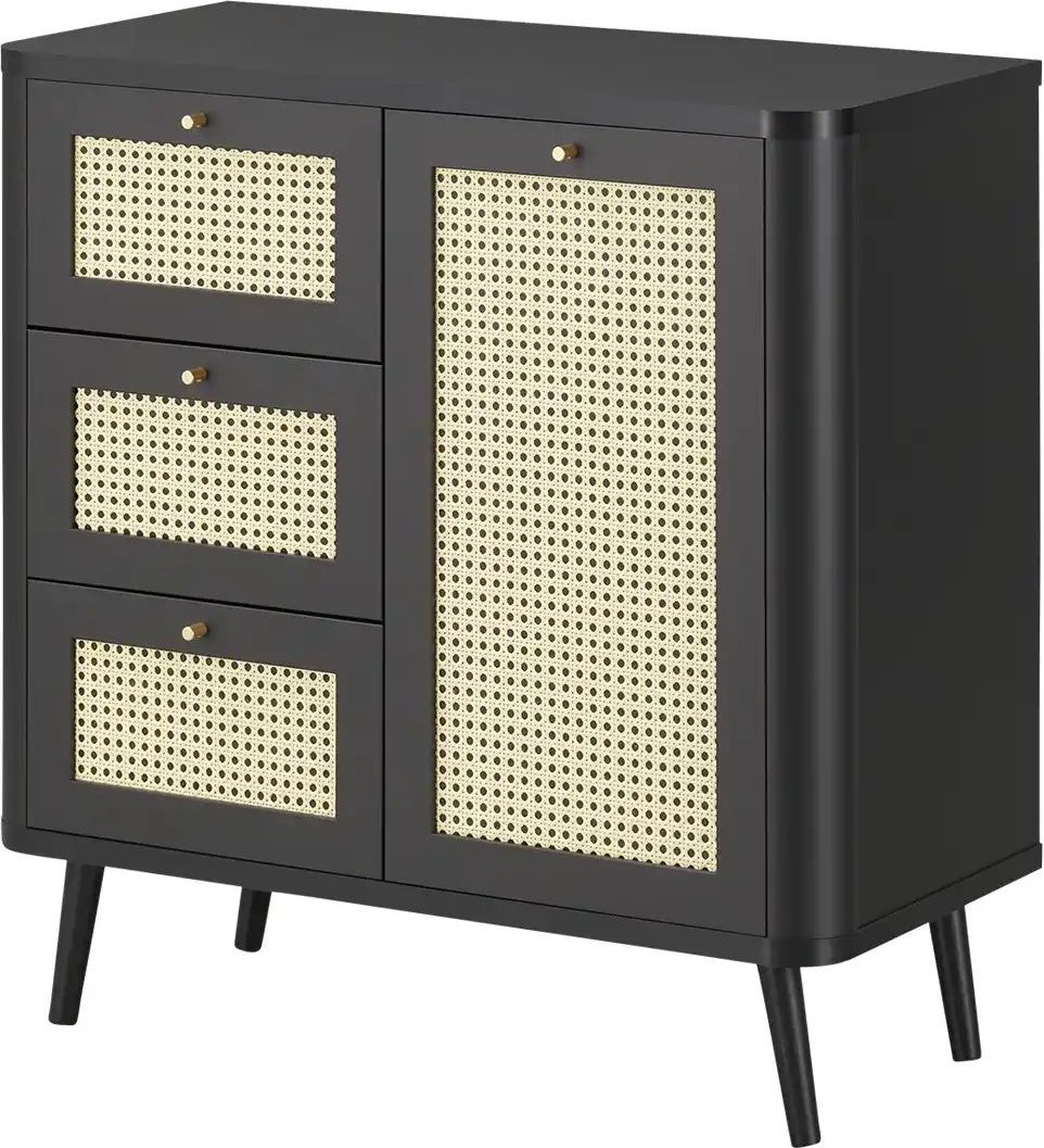 Roomers Kommode Vienna Premium ¦ schwarz ¦ Maße (cm): B: 80,9 H: 81,6 T: 40.0 Kommoden & Sideboards > Kommoden - Höffne...