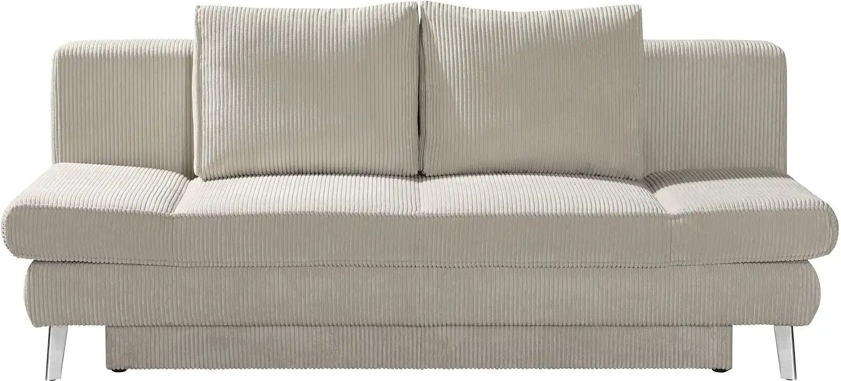 Schlafsofa mit Bettkasten Sidney ¦ beige ¦ Maße (cm): B: 200 H: 85 T: 90.0 Polstermöbel > Sofas > 2-Sitzer - Höffner