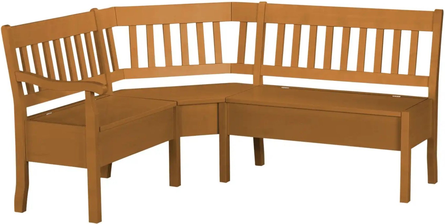 maison bleue Truhen-Eckbank massiv Bendix ¦ holzfarben ¦ Maße (cm): H: 93 Bänke > Eckbänke - Höffner