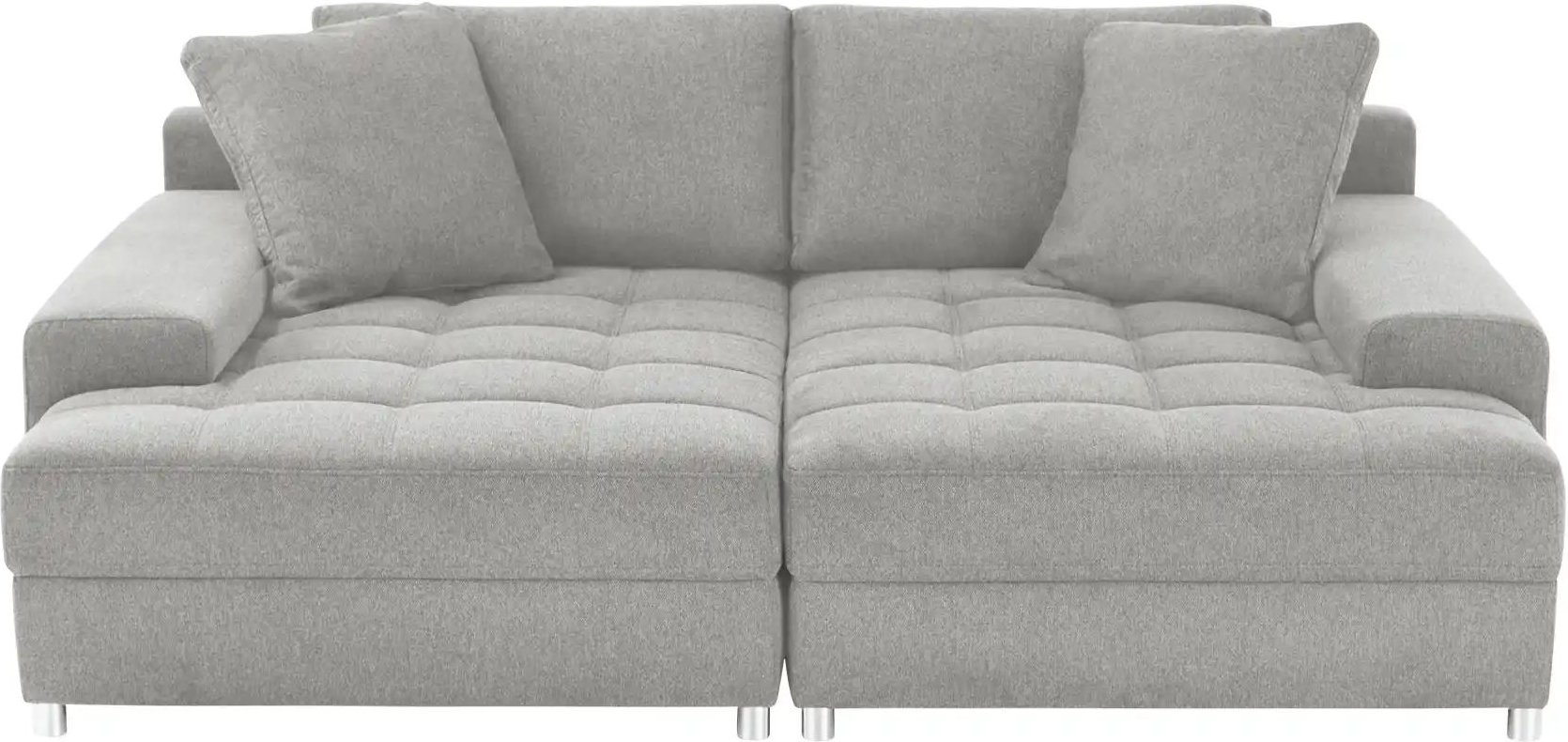 bobb Doppelrecamiere Arissa de Luxe ¦ grau ¦ Maße (cm): B: 224 H: 84 T: 181.0 Polstermöbel > Sofas > 2-Sitzer - Höffner