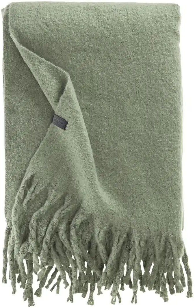 SCHÖNER WOHNEN Kollektion Wohndecke Plenty ¦ grün ¦ Synthetik ¦ Maße (cm): B: 140 Dekokissen & Decken > Kuscheldecken &...