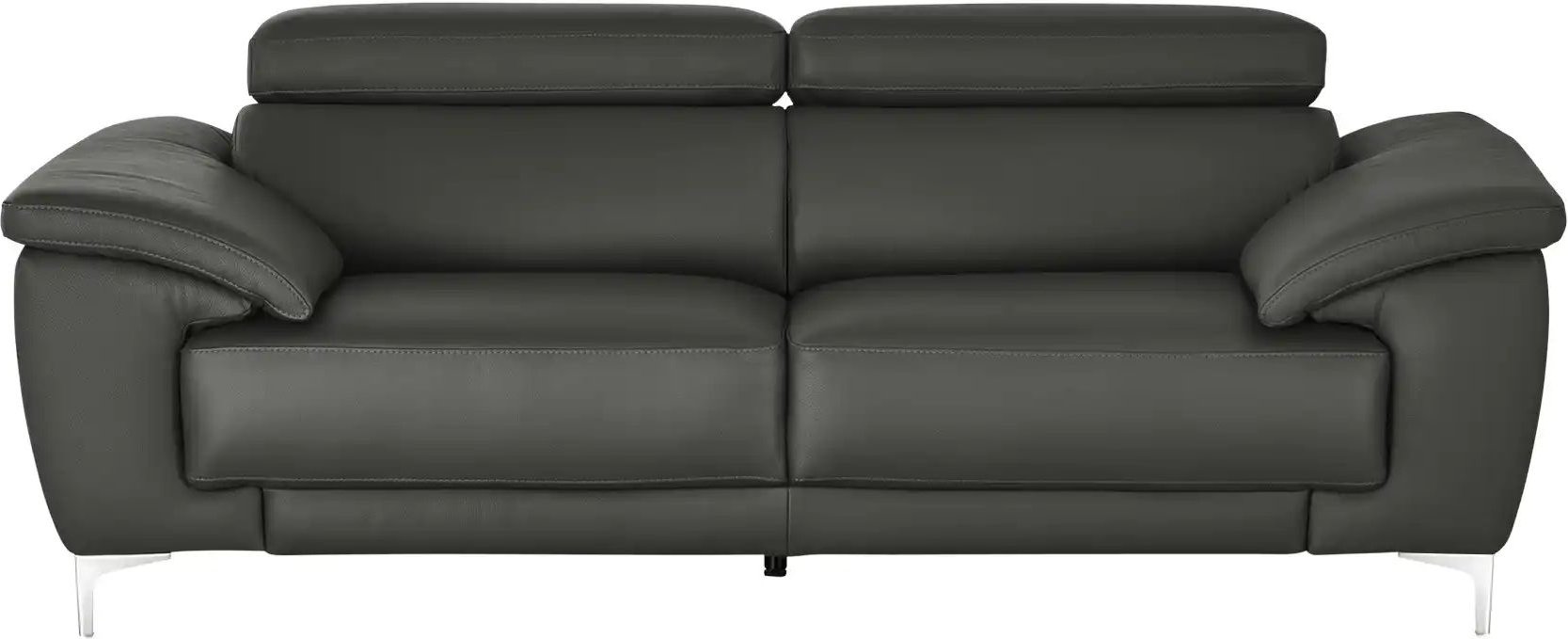 Thumbnail - Max Schelling Einzelsofa aus Echtleder Vita ¦ grau ¦ Maße (cm): B: 196 H: 93 T: 102.0 Polstermöbel > Sofas > 2-Sitzer - ...