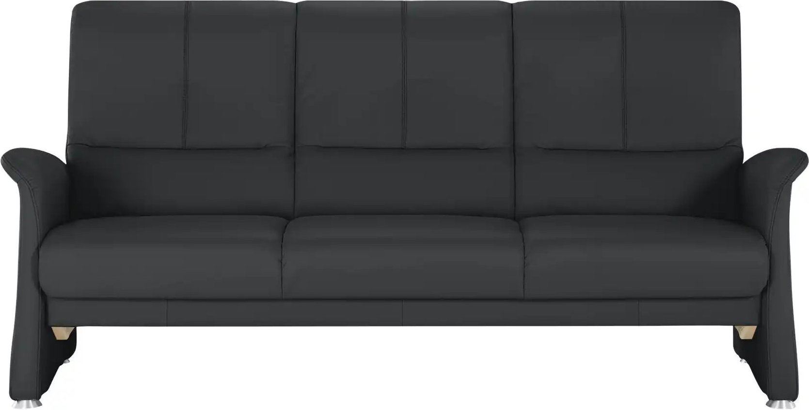 himolla Vorziehsofa aus Echtleder 6001 ¦ schwarz ¦ Maße (cm): B: 210 H: 102 T: 86.0 Polstermöbel > Sofas > 3-Sitzer - Hö...