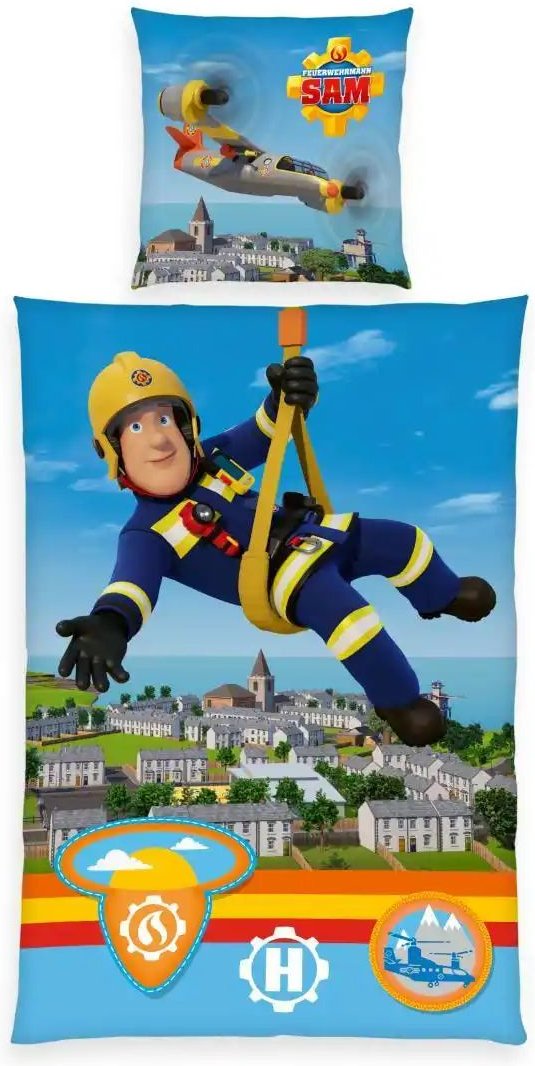 Herding Bettwäsche-Set Feuerwehrmann Sam ¦ mehrfarbig ¦ Maße (cm): B: 135 H: 1 Bettwaren > Bettwäsche > Kinderbettwäsch...