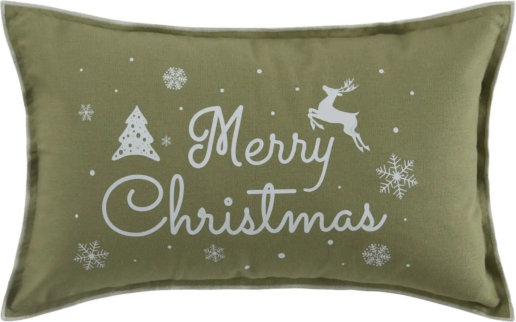Kissen Merry Christmas ¦ grün ¦ Maße (cm): B: 30 Weihnachten - Höffner