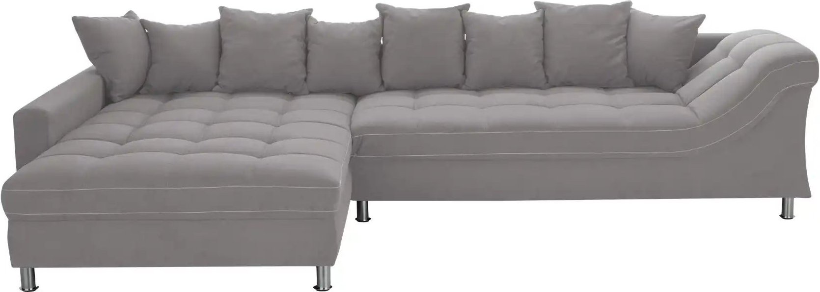 smart Ecksofa Hanalie ¦ grau ¦ Maße (cm): B: 340 H: 95 T: 226.0 Polstermöbel > Sofas > 3-Sitzer - Höffner