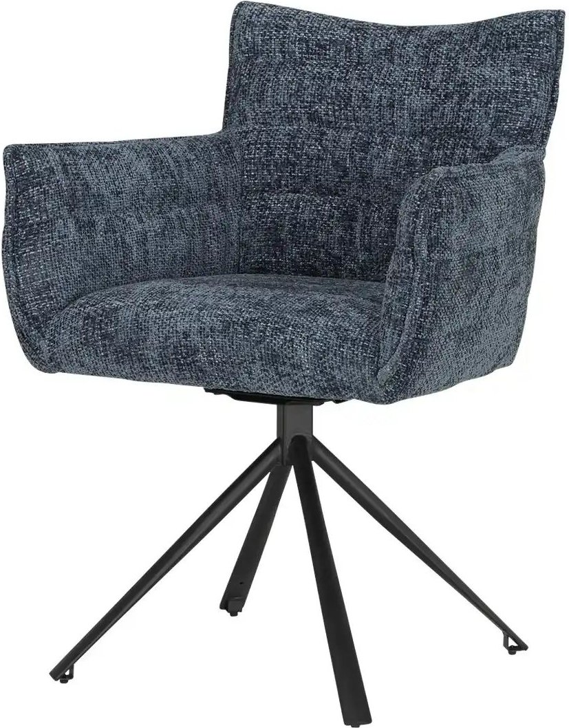 uno Armlehnstuhl drehbar Gabor ¦ blau ¦ Maße (cm): B: 61 H: 85,4 T: 59.0 Stühle > Esszimmerstühle > Esszimmerstühle mit ...