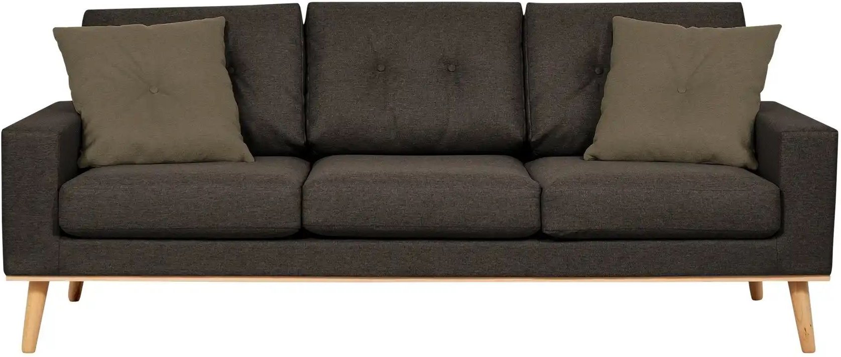 Sofa 3-sitzig Cristy ¦ braun ¦ Maße (cm): B: 211 H: 88 T: 86.0 Polstermöbel > Sofas > 3-Sitzer - Höffner