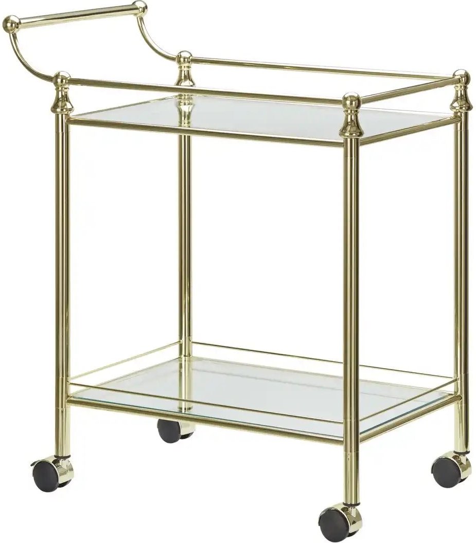 Servierwagen Halver ¦ gold ¦ Maße (cm): B: 68 H: 78 T: 40.0 Tische > Servierwagen - Höffner