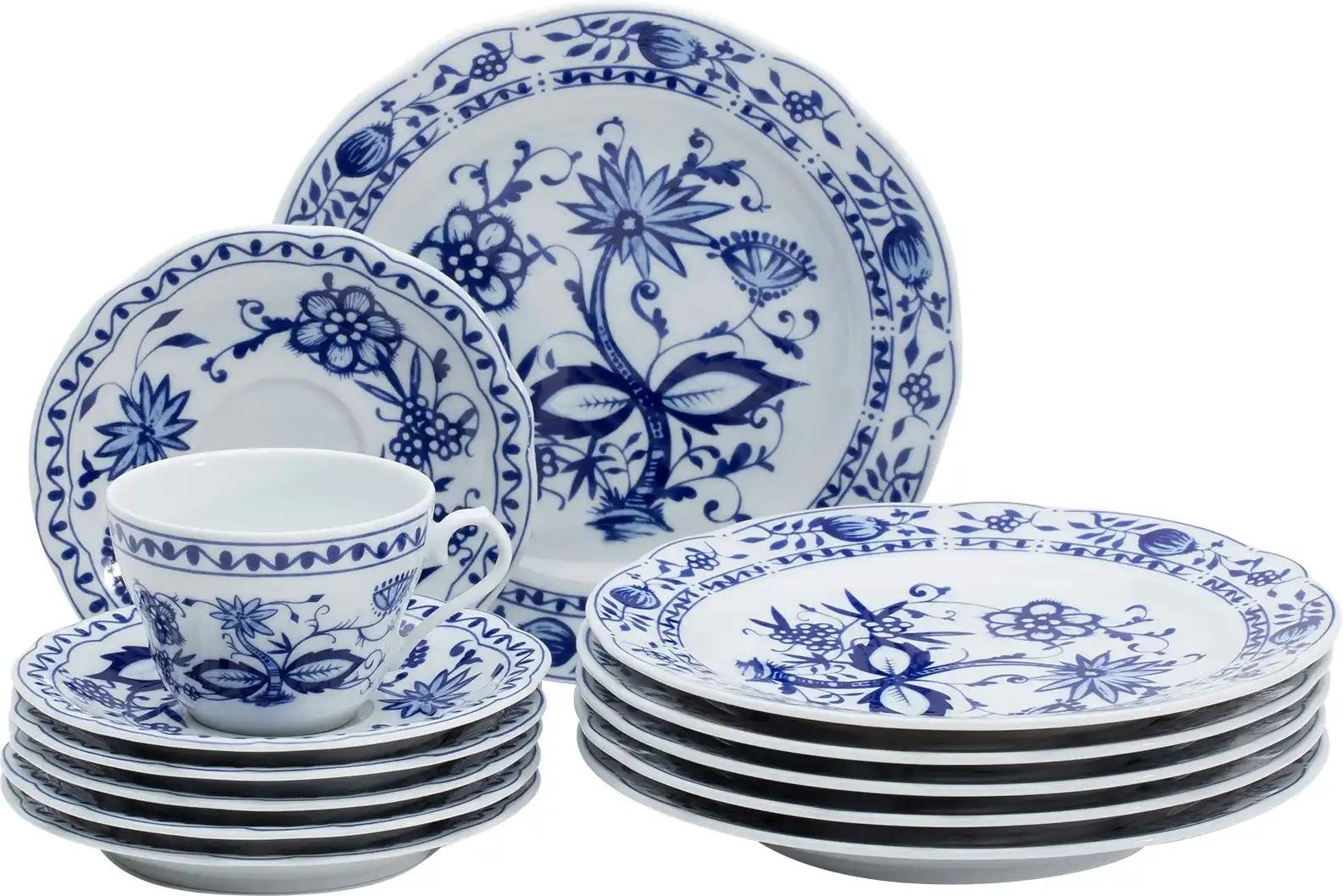 Kahla Service Rosella ¦ blau ¦ Porzellan Geschirr > Geschirrsets > Kaffeeservice - Höffner