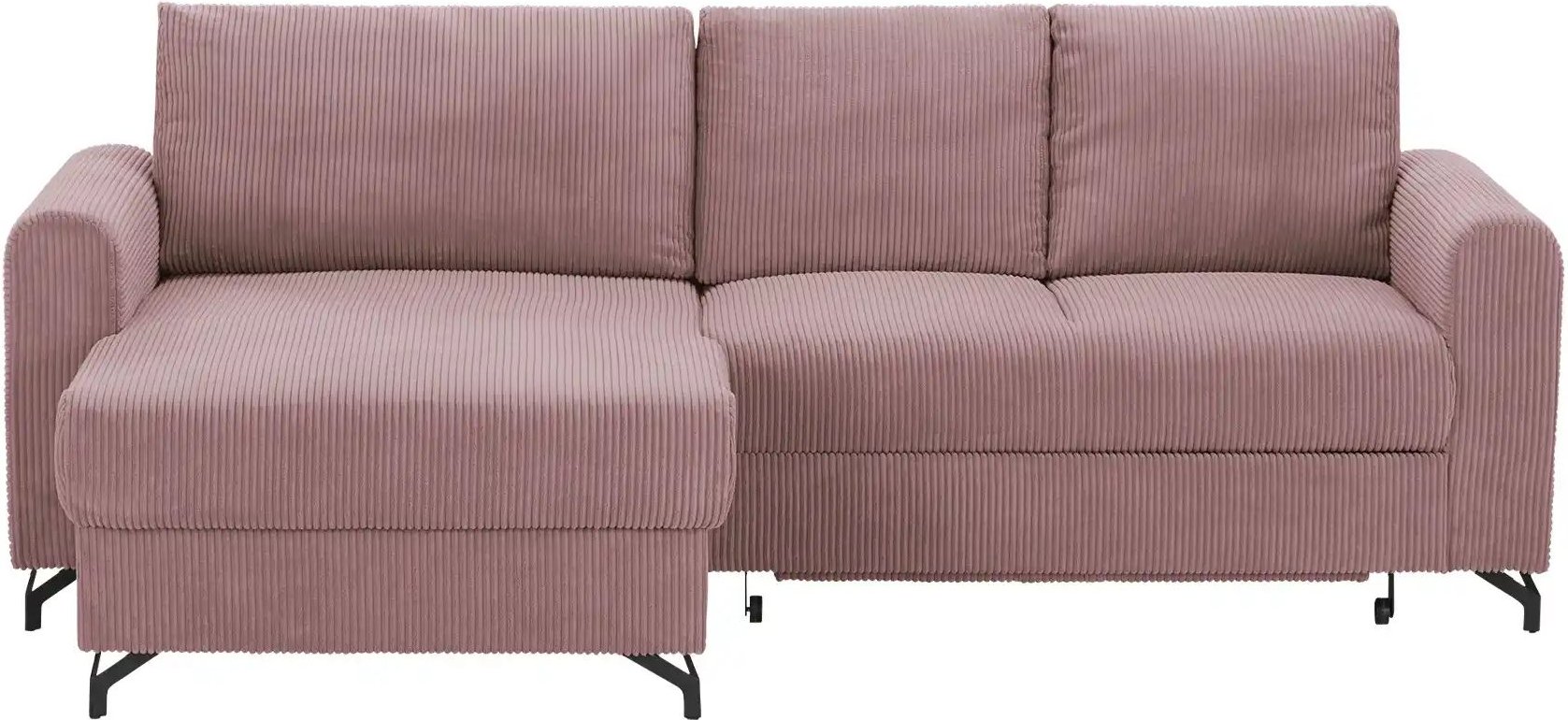 uno Ecksofa Cord Latina ¦ rosa/pink ¦ Maße (cm): B: 232 H: 110 T: 156.0 Polstermöbel > Sofas > Ecksofas - Höffner