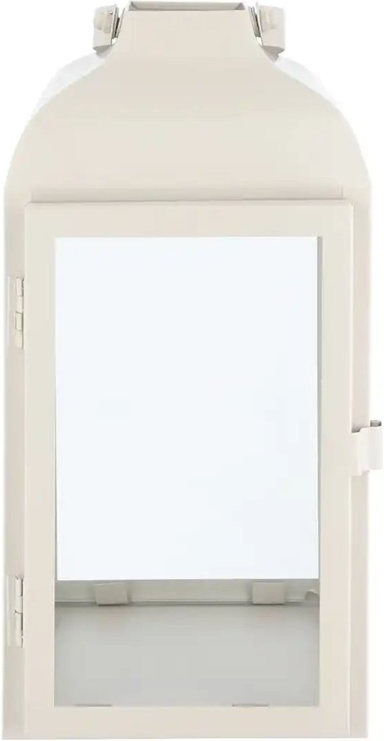 Laterne   ¦ weiß ¦ Eisen,Glas ¦ Maße (cm): B: 13,5 H: 25,5 T: 13.0 Accessoires > Kerzen & Kerzenständer - Höffner