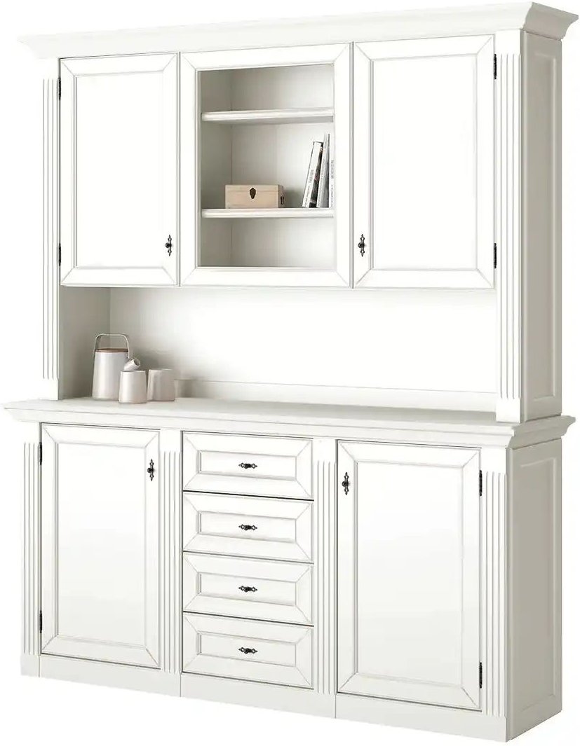 maison bleue Buffet Petit Chalet ¦ weiß ¦ Maße (cm): B: 171 H: 197 T: 44.0 Schränke > Buffets - Höffner