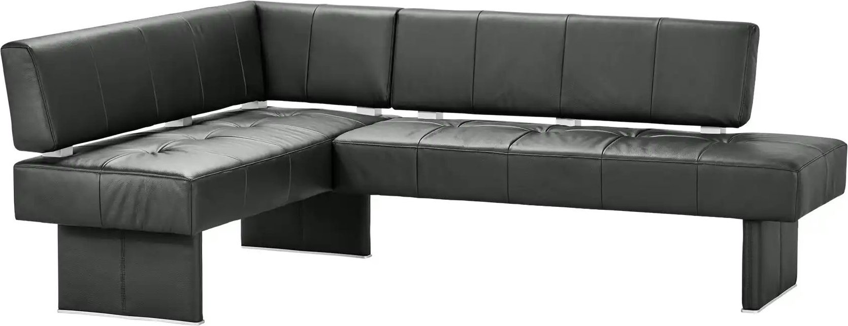 Eckbank Leder Spider 2 ¦ grau ¦ Maße (cm): H: 88 Bänke > Eckbänke - Höffner