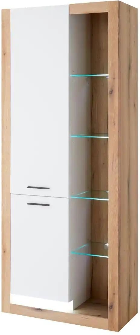 Vitrine Busso ¦ braun ¦ Maße (cm): B: 80 H: 195 T: 37.0 Schränke > Vitrinen - Höffner