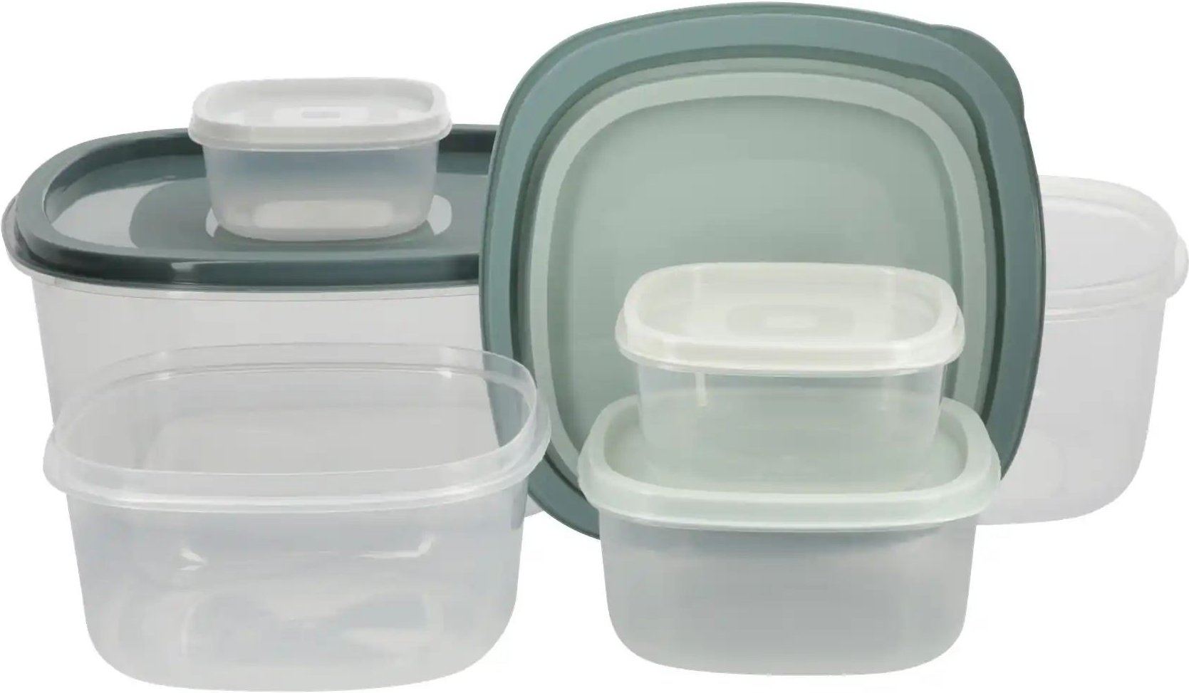 KHG Schüsselset ¦ türkis/petrol ¦ Kunststoff ¦ Maße (cm): B: 21,7 H: 10,2 Küchenzubehör & Helfer > Küchenhelfer - Höff...