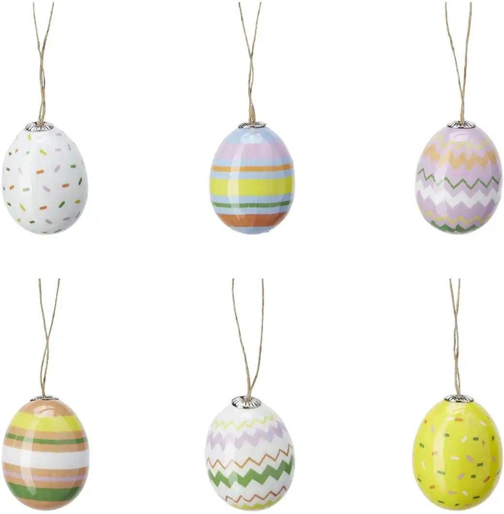 Ostereianhänger  8er Set   ¦ mehrfarbig ¦ Schaumstoff,Kunststoff ¦ Maße (cm): H: 5  Ø: 3 Oster-Artikel - Höffner