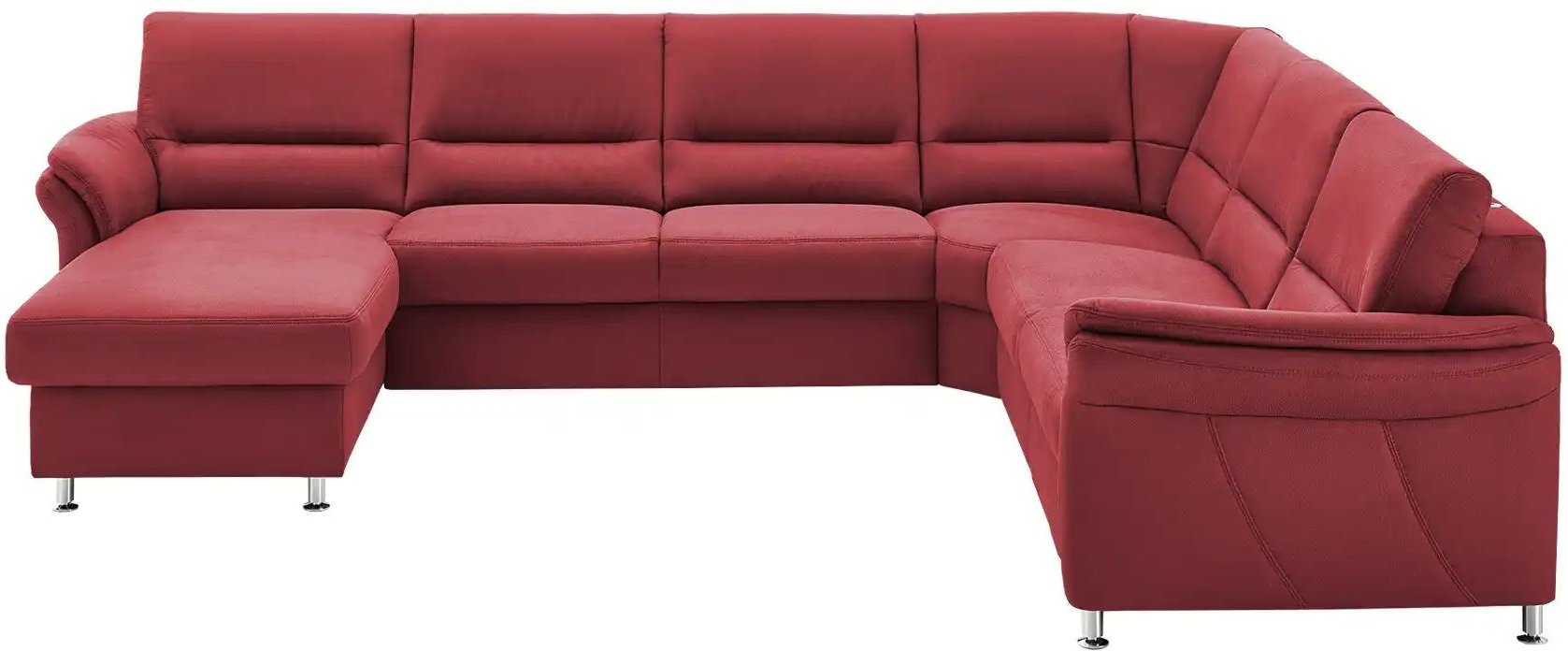 meinSofa Wohnlandschaft mit Boxspringpolsterung  Donald ¦ rot ¦ Maße (cm): B: 330 H: 89 T: 262.0 Polstermöbel > Sofas > ...
