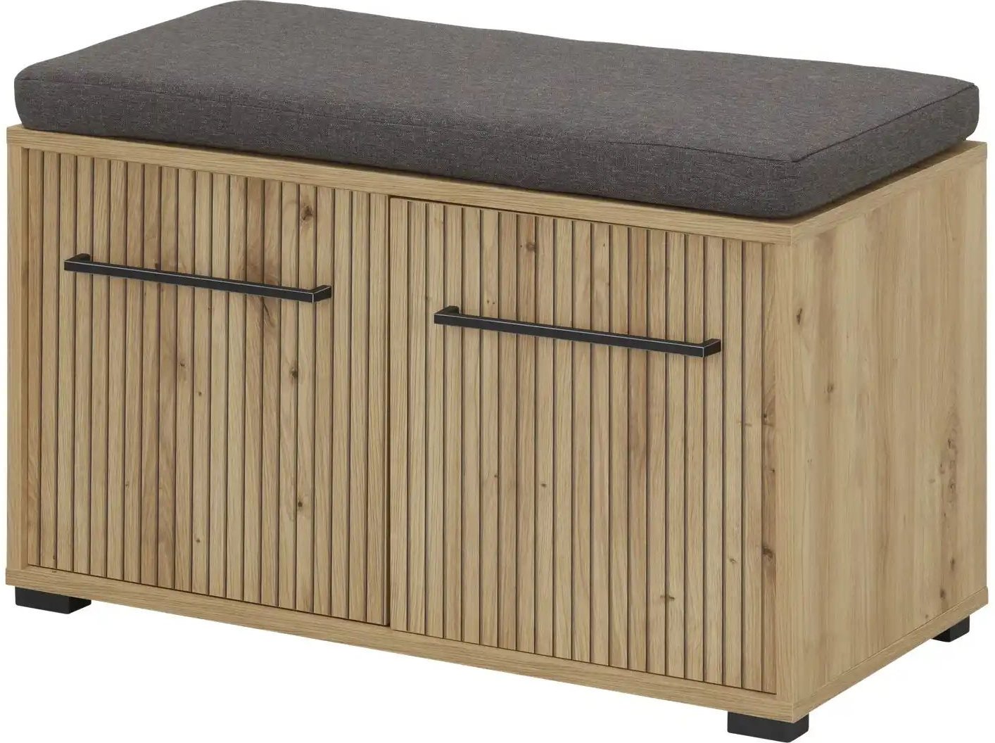 Garderobenbank  Calvas ¦ holzfarben ¦ Maße (cm): B: 80 H: 49 T: 40.0 Bänke > Einzelbänke - Höffner