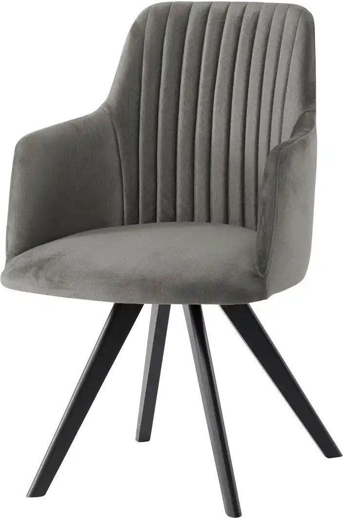 Woodford Polsterstuhl Eloy ¦ grau ¦ Maße (cm): B: 59 H: 87 T: 59.0 Stühle > Esszimmerstühle > Esszimmerstühle mit Armle...