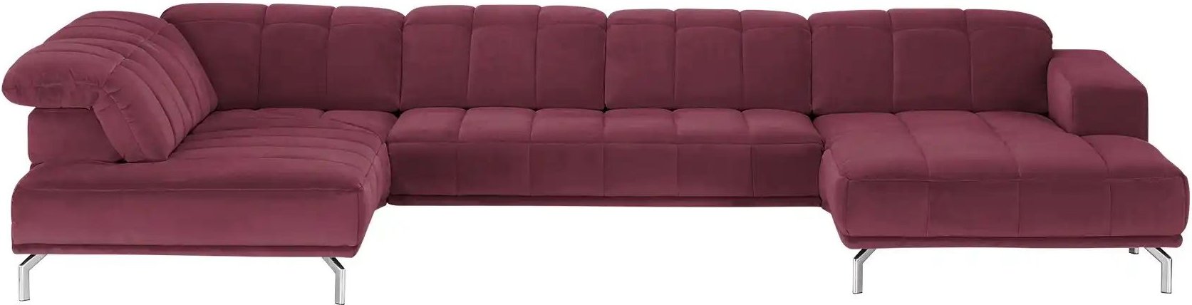 Lounge Collection Wohnlandschaft Sarina ¦ rot ¦ Maße (cm): B: 383 H: 75 T: 212.0 Polstermöbel > Sofas > Wohnlandschafte...