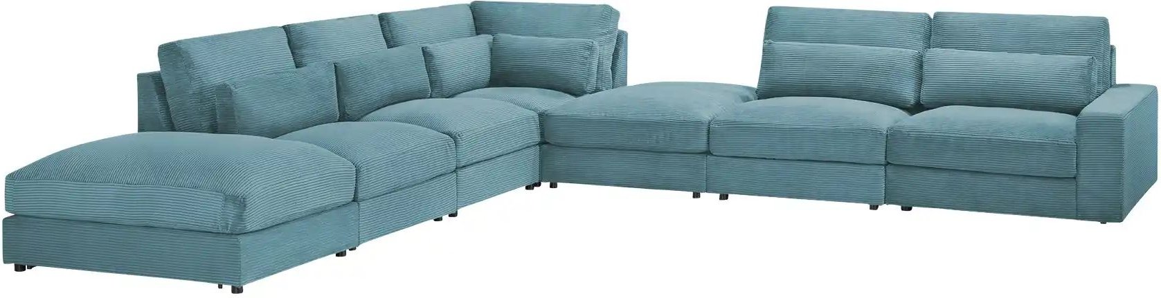 Ecksofa Branna ¦ türkis/petrol ¦ Maße (cm): B: 412 H: 88 T: 386.0 Polstermöbel > Sofas > Modulsofas - Höffner