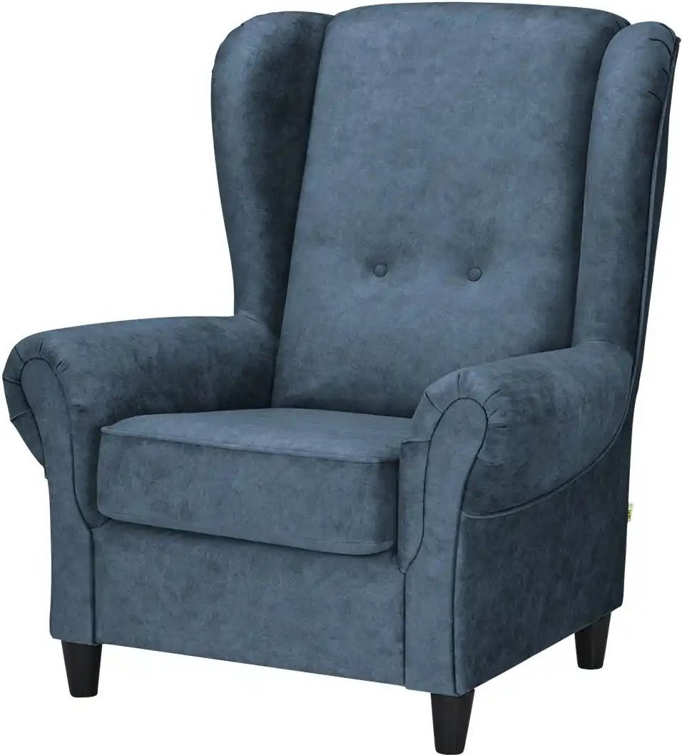 Sessel Kivana ¦ blau ¦ Maße (cm): B: 94 H: 112 T: 94.0 Polstermöbel > Sessel > Ohrensessel - Höffner