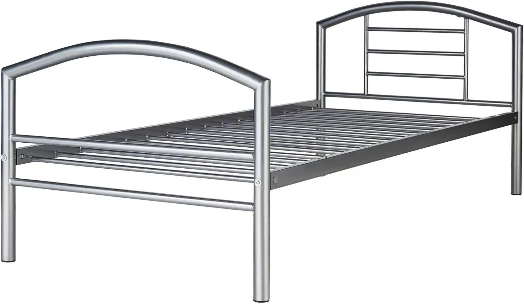 Metallbett Karina ¦ grau ¦ Maße (cm): B: 97 H: 79 Betten > Bettgestelle - Höffner