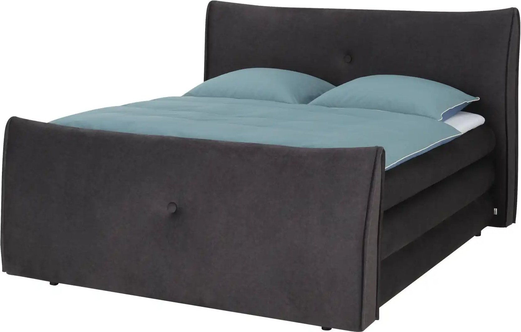 Thumbnail - smart Boxspringbett mit Stauraum Luxus ¦ grau ¦ Maße (cm): B: 214 H: 131 Betten > Boxspringbetten - Höffner
