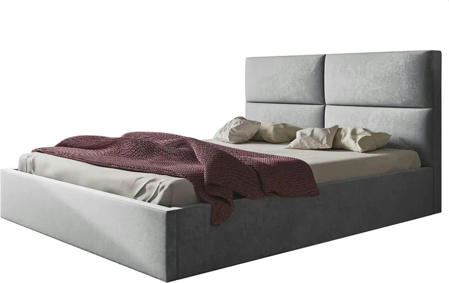 Polsterbett mit Stauraum Slimford ¦ grau ¦ Maße (cm): B: 148 H: 90 Betten > Polsterbetten - Höffner