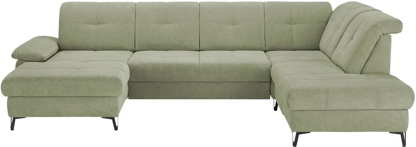 medium Wohnlandschaft Planova II ¦ grün ¦ Maße (cm): B: 338 H: 96 T: 231.0 Polstermöbel > Sofas > Wohnlandschaften - Hö...