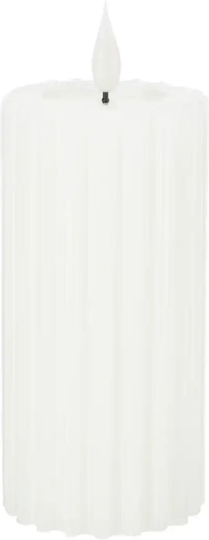 HOME STORY LED Kerze   ¦ weiß ¦ Wachs,Kunststoff ¦ Maße (cm): H: 18  Ø: 7.5 Accessoires > Kerzen & Kerzenständer - Höffn...
