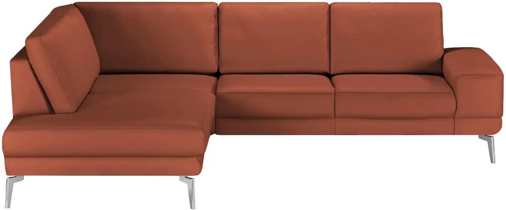 meinSofa Ecksofa aus Leder Dana ¦ rot ¦ Maße (cm): B: 269 H: 86 T: 222.0 Polstermöbel > Sofas > Ecksofas - Höffner