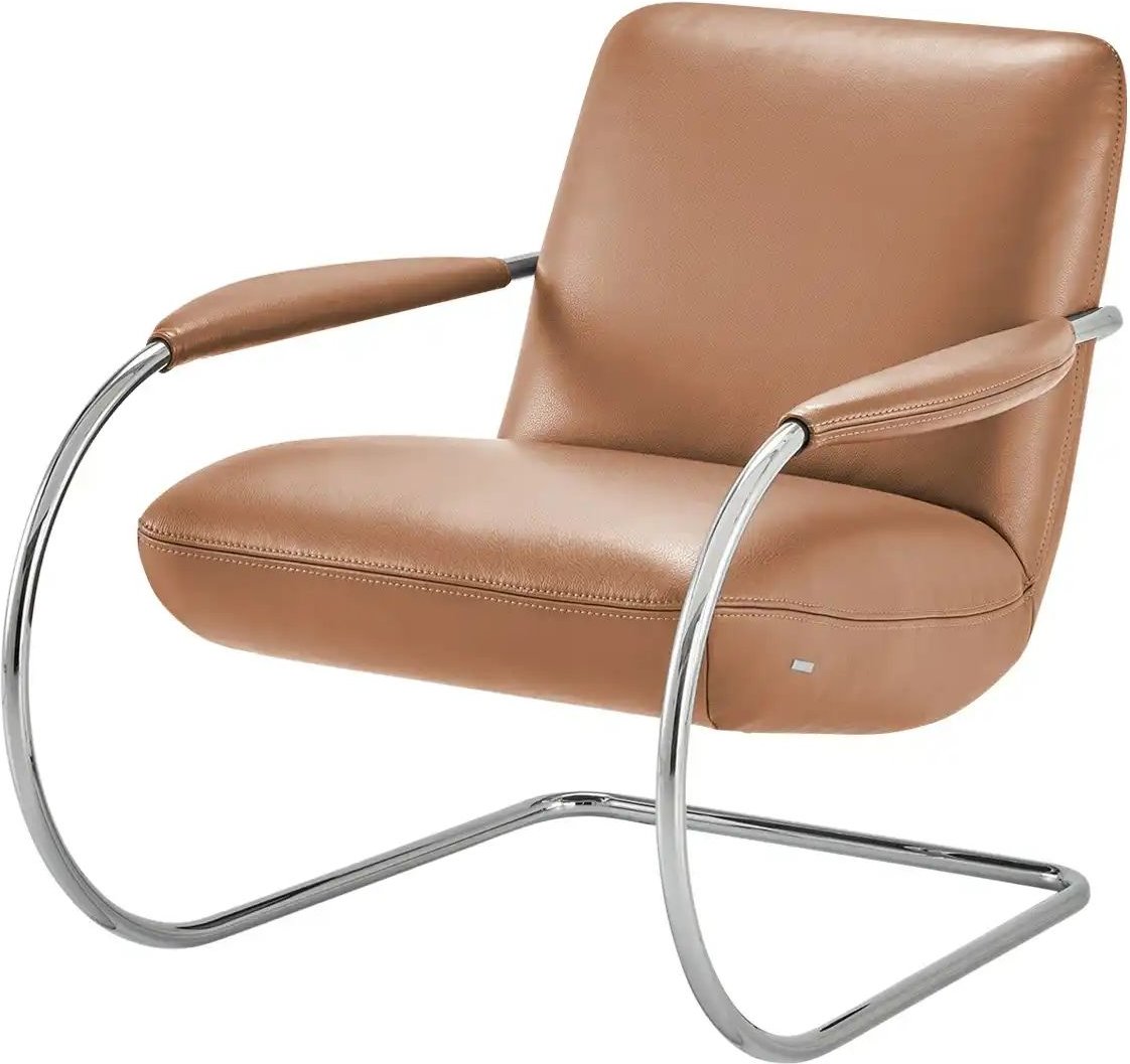 KOINOR Freischwingersessel aus Echtleder Jingle ¦ braun ¦ Maße (cm): B: 80 H: 83 T: 95.0 Polstermöbel > Sessel > Lederse...