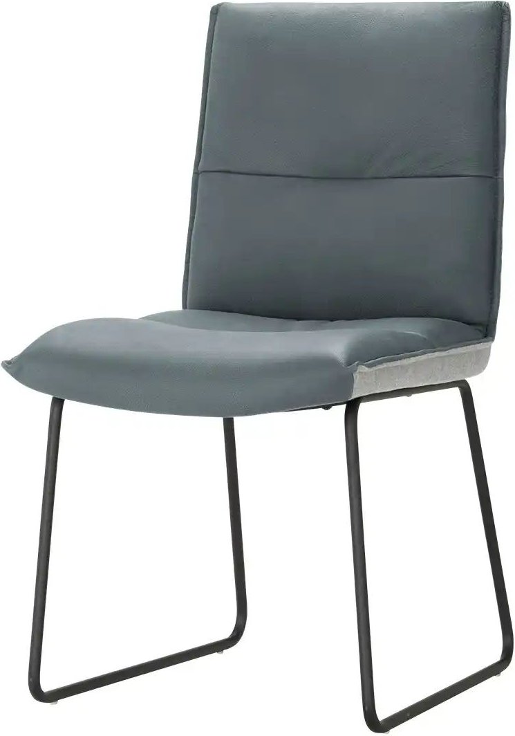 KOINOR Leder-Kufenstuhl Essay ¦ blau ¦ Maße (cm): B: 49 H: 86 T: 63.0 Stühle > Küchenstühle > Polster Küchenstühle - Hö...