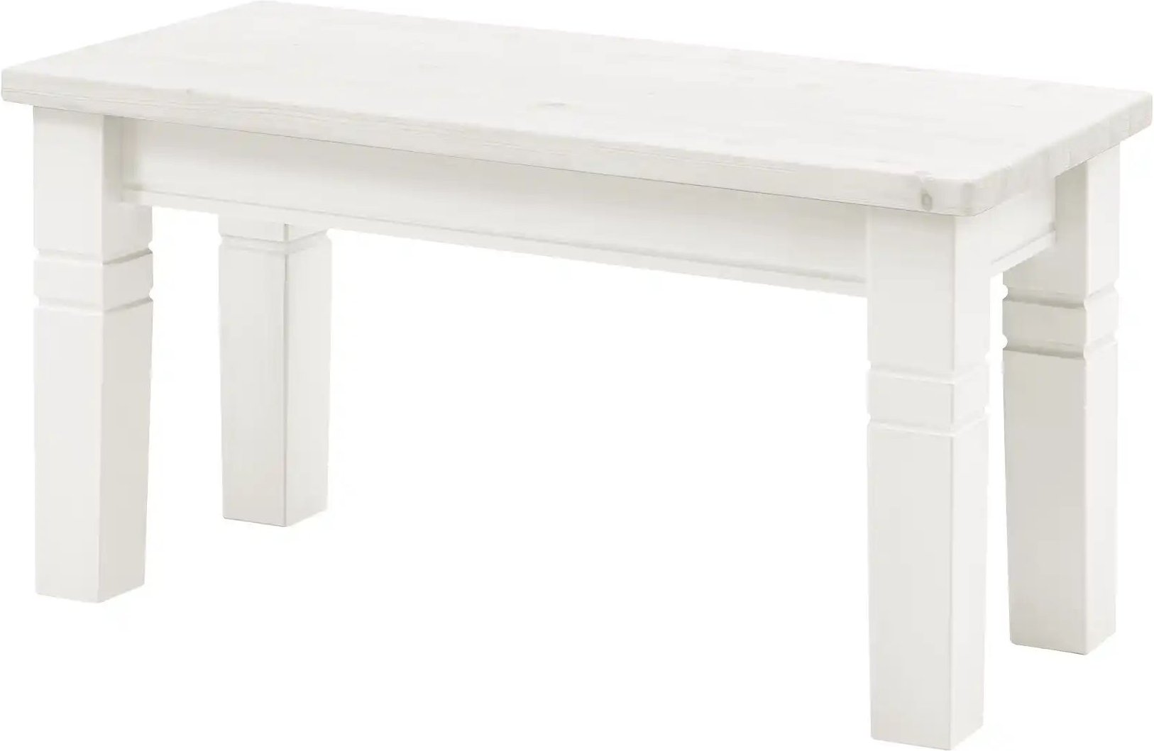 maison bleue Sitzbank massiv Florian ¦ weiß ¦ Maße (cm): B: 40 H: 46 Bänke > Einzelbänke - Höffner