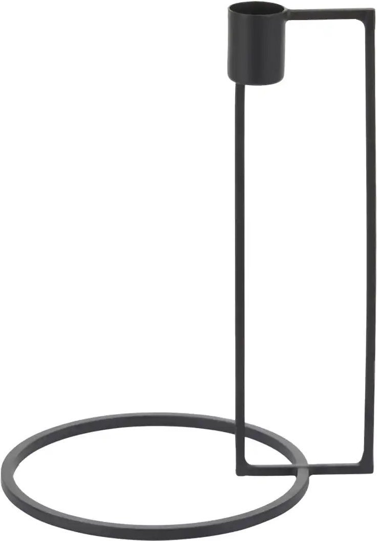 HOME STORY Kerzenhalter ¦ schwarz ¦ Eisen ¦ Maße (cm): B: 15 H: 20,5 T: 13.0 Accessoires > Kerzen & Kerzenständer > Ke...