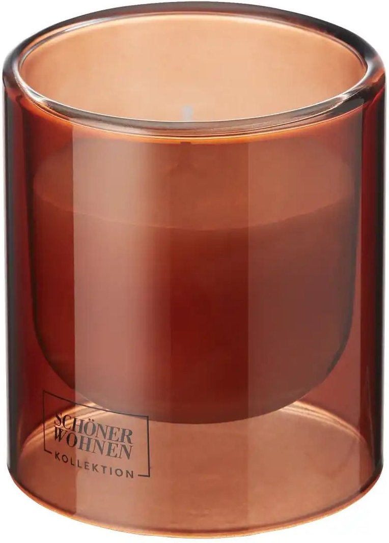 SCHÖNER WOHNEN Kollektion Duftkerze ¦ braun ¦ Glas,Wachs ¦ Maße (cm): H: 8,5 Ø: 7.5 Accessoires > Kerzen & Kerzenstän...