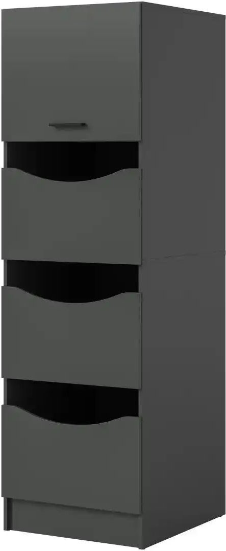 Wäscheschrank Frillensee ¦ grau ¦ Maße (cm): B: 60 H: 195 Schränke > Badschränke > Bad-Hochschränke - Höffner