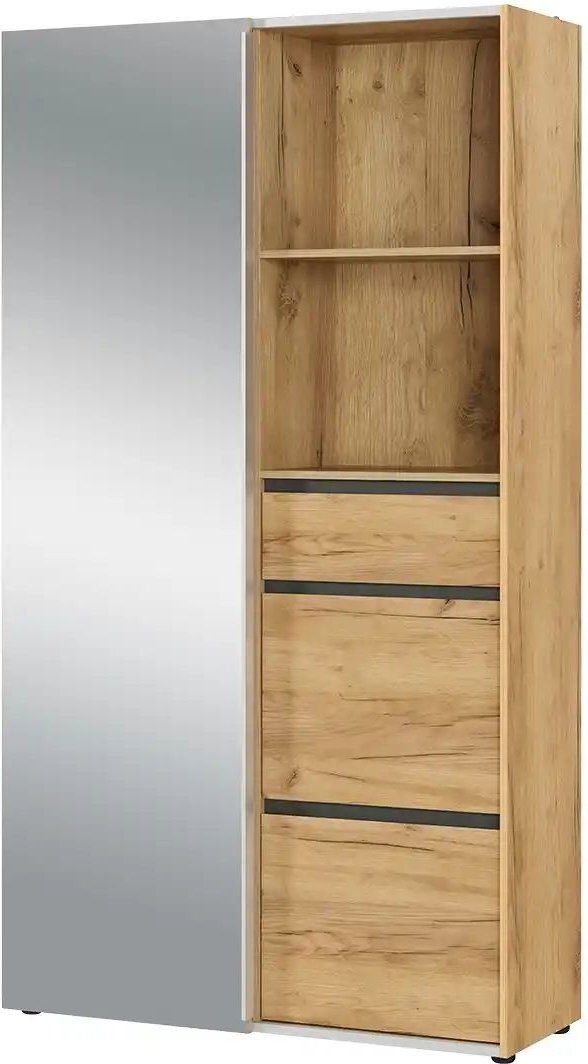 Thumbnail - uno Kompaktgarderobe Grid ¦ holzfarben ¦ Maße (cm): B: 106 H: 195 T: 40.0 Garderoben & Kleiderstangen > Garderoben - Hö...