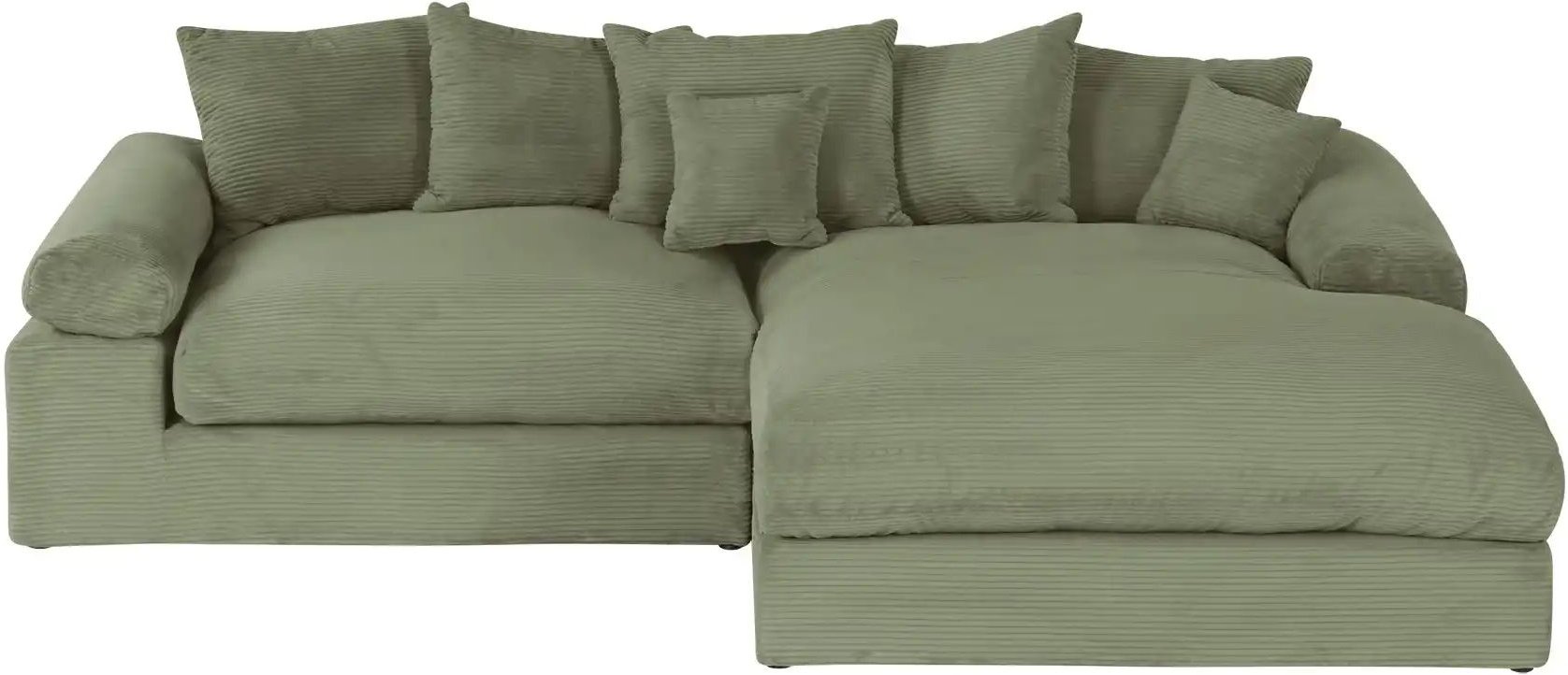 smart Ecksofa Lionore ¦ grün ¦ Maße (cm): B: 265 H: 86 T: 203.0 Polstermöbel > Sofas > 3-Sitzer - Höffner