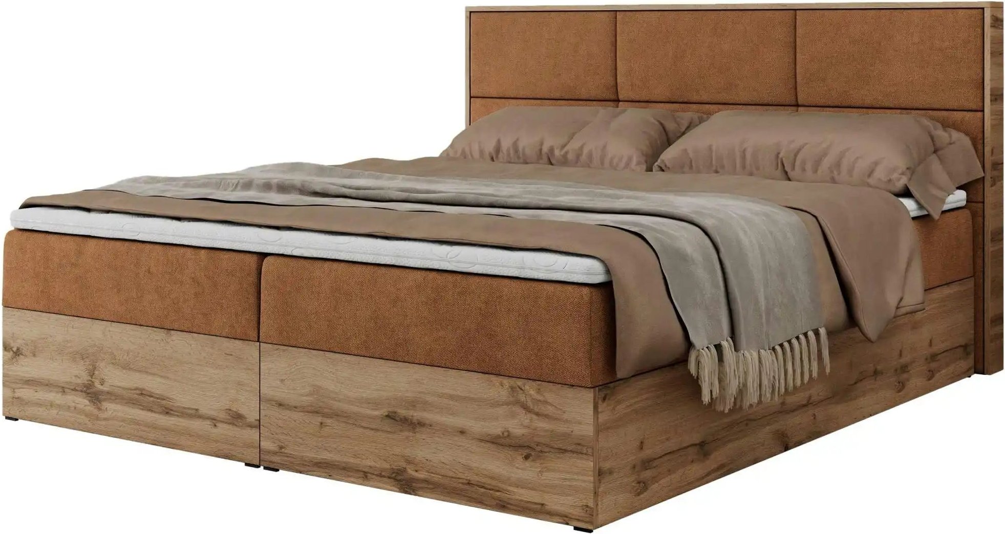 Boxbett mit Bettkasten Albero 2 ¦ orange ¦ Maße (cm): B: 128 H: 104 Betten > Komfortbetten - Höffner