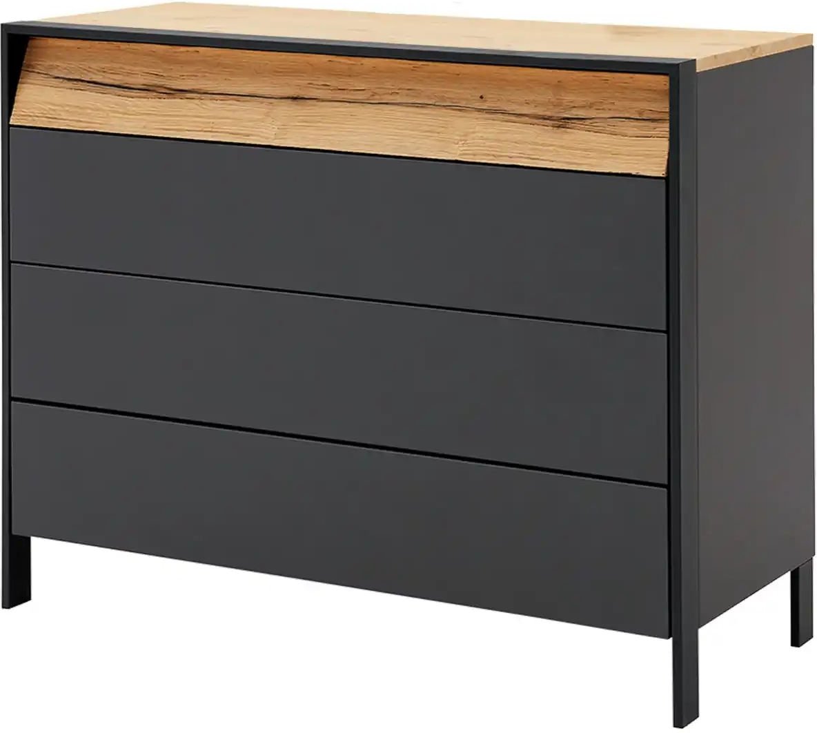Thumbnail - Musterring Kommode Joline ¦ schwarz ¦ Maße (cm): B: 115,2 H: 91 T: 49.0 Kommoden & Sideboards > Kommoden - Höffner