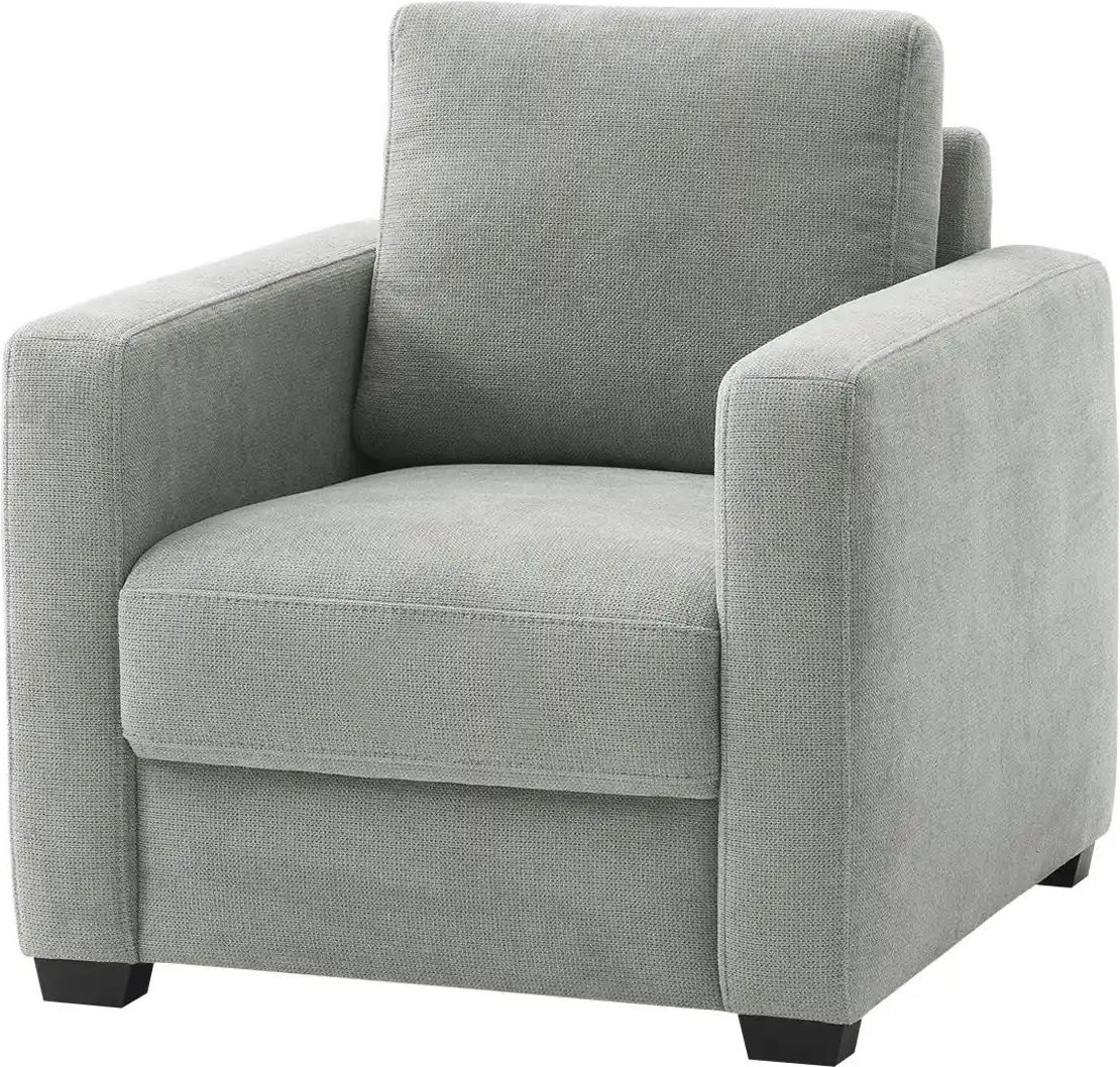 bobb Sessel mit Boxspringpolsterung Lisa de Luxe ¦ grau ¦ Maße (cm): B: 85 H: 90 T: 93.0 Polstermöbel > Sessel > Relaxs...