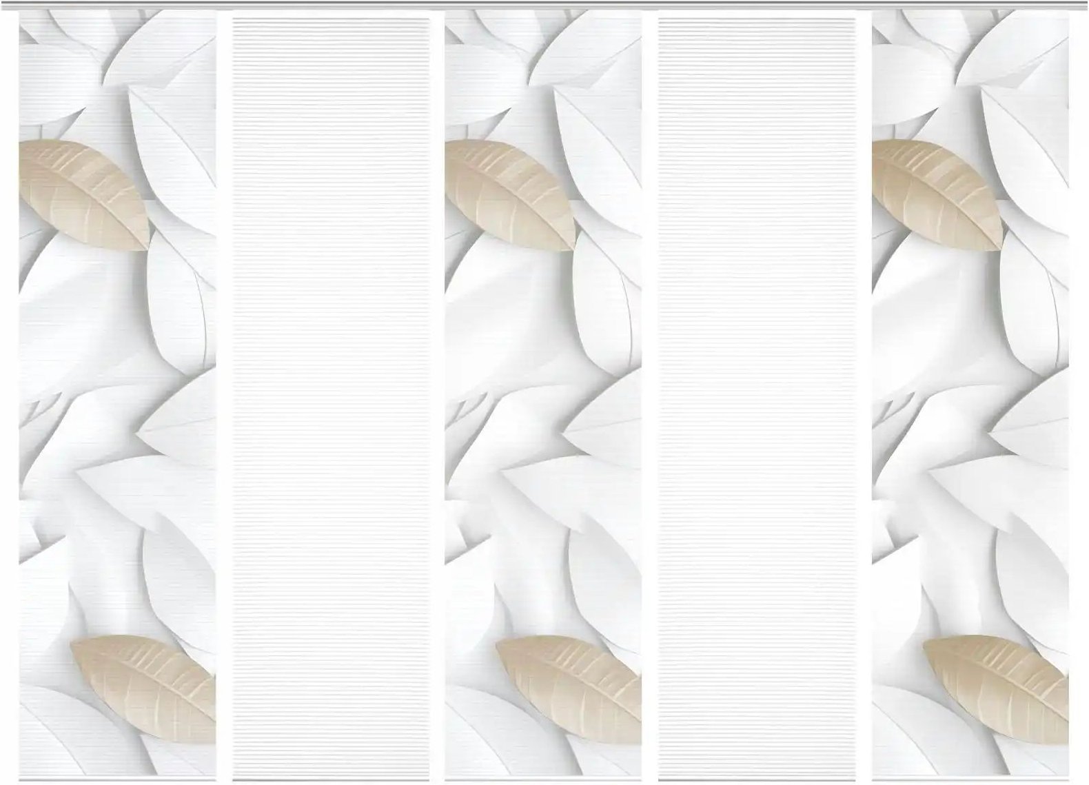 HOME in green Schiebevorhang ¦ creme ¦ Synthetik ¦ Maße (cm): B: 60 H: 245 Gardinen & Rollos > Gardinen & Vorhänge > S...