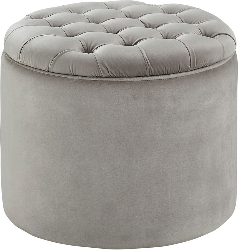 Collection by citamaass Hocker mit Stauraum  Felicita ¦ grau ¦ Maße (cm): H: 45  Ø: 55 Polstermöbel > Hocker - Höffner