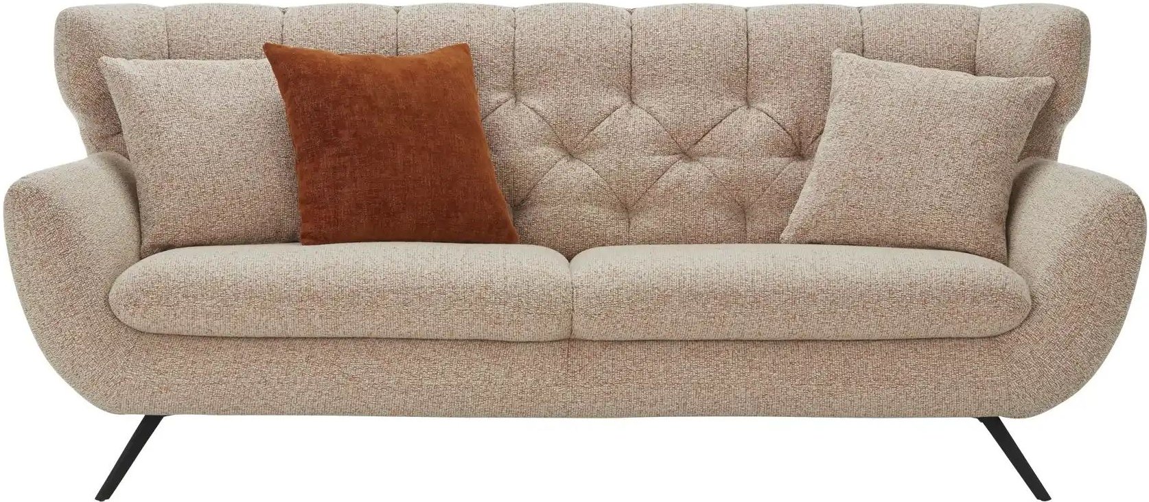 Jette Home Sofa Caldara ¦ orange ¦ Maße (cm): B: 225 H: 94 T: 95.0 Polstermöbel > Sofas > 3-Sitzer - Höffner