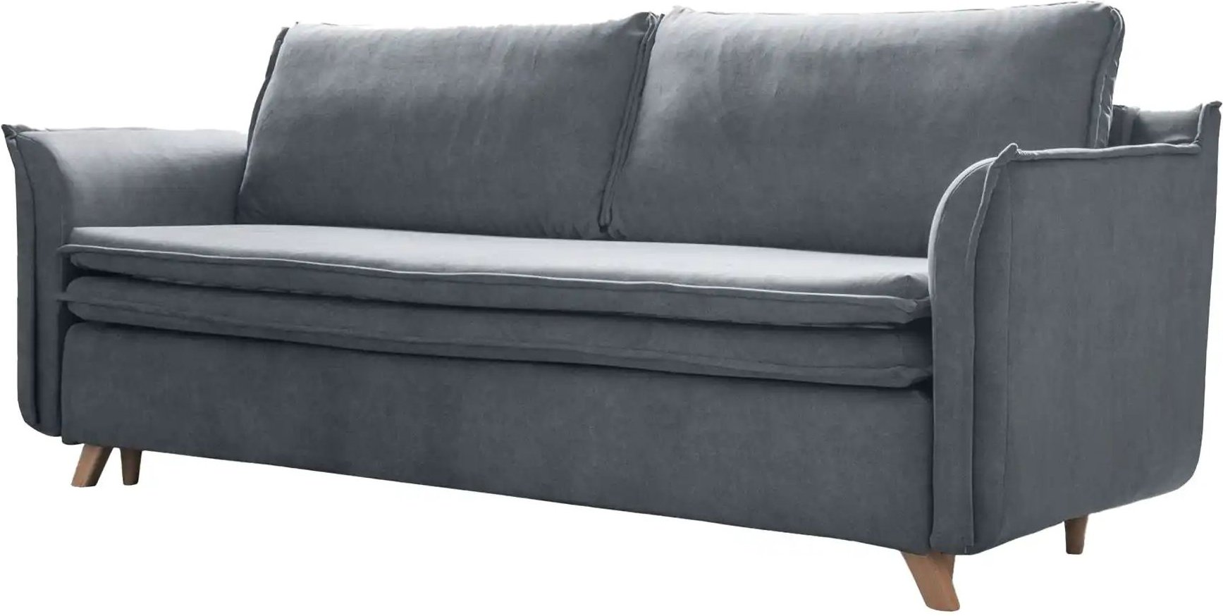 Miuform Einzelsofa mit Schlaffunktion Charming Charlie ¦ grau ¦ Maße (cm): B: 225 H: 85 Polstermöbel > Sofas > 3-Sitzer ...
