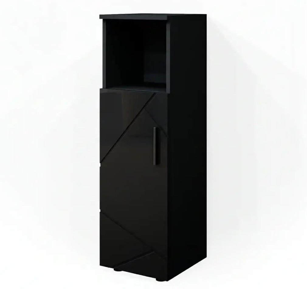 Midischrank ¦ schwarz ¦ Maße (cm): B: 30 H: 95 Schränke > Badschränke > Bad-Midischränke - Höffner